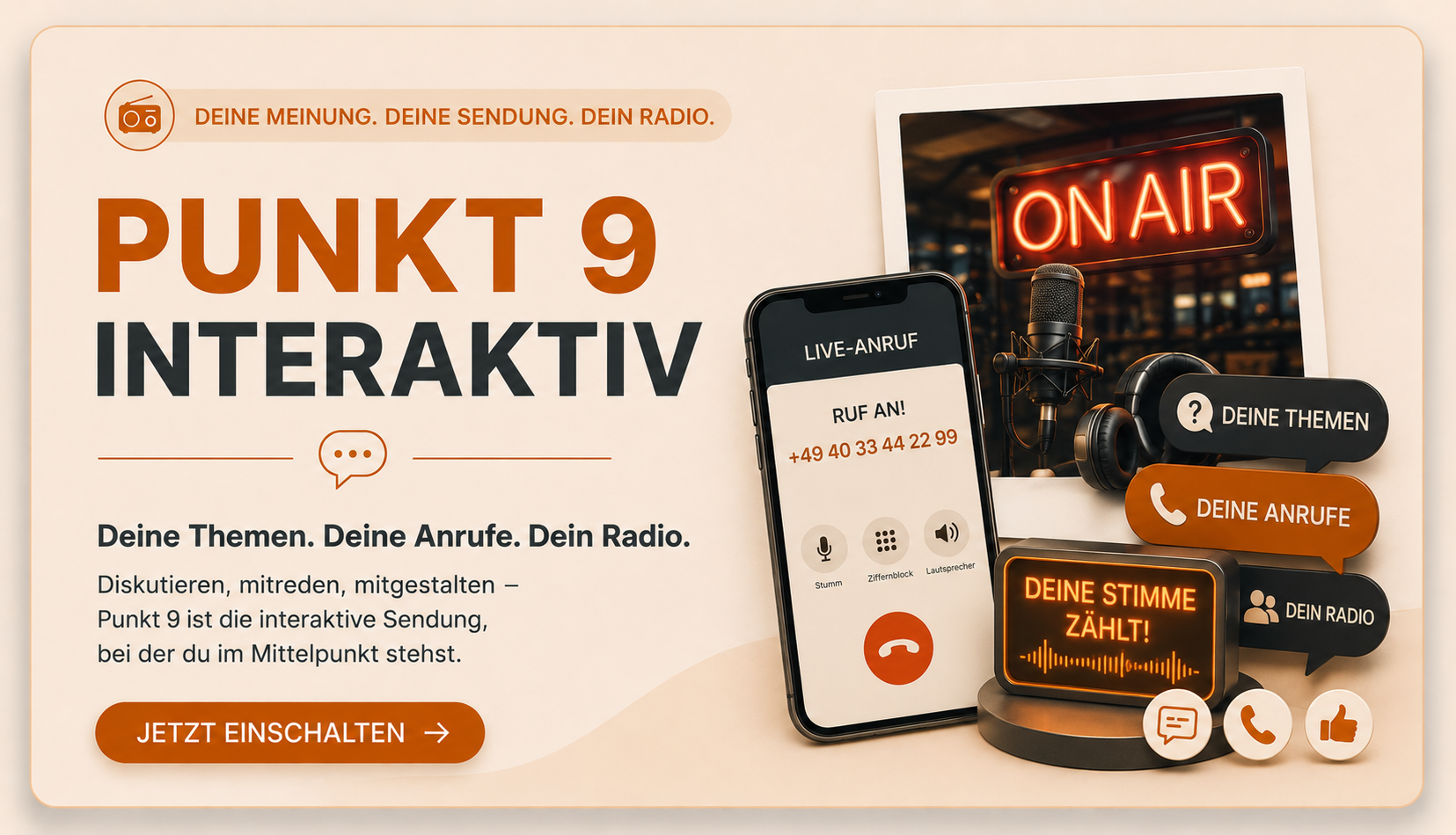 Sendungsbild Punkt 9 Interaktiv